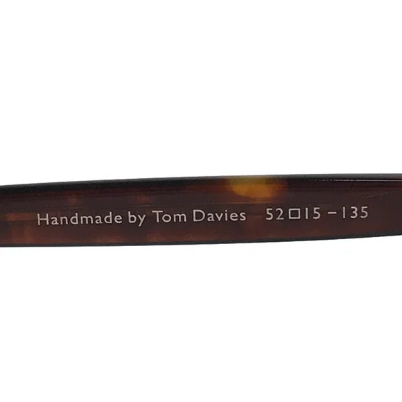 Tom Davies Eyeglasses Frames TD727 Col. 1624 Tortoise Cat Eye Full Rim 52-15-135 - Picture 9 of 12